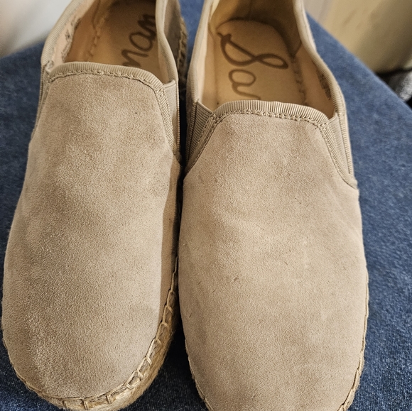 Sam Edelman Nubuck Tan Espadrille Platform - Picture 3 of 8